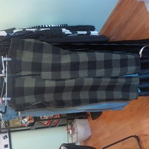 🖤George 3x green plaid flannel jogger